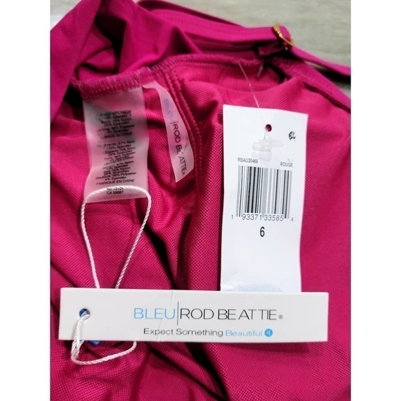 Bleu By Rod Beattie Pink Tankini Top Size 6 - Picture 8 of 10
